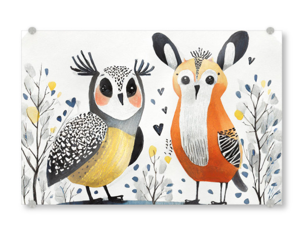 Acrylglasbild "Fantastische Freunde fürs Leben" artboxONE - Für Kinder,Tiere