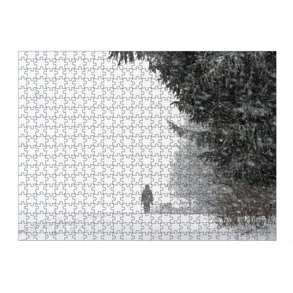 artboxONE Puzzle "Schneesturm" artboxONE - Natur