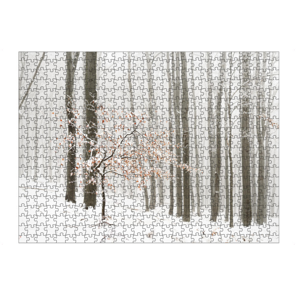 artboxONE Puzzle "Winterwald im Nebel" artboxONE - Natur