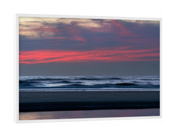 Poster mit weißem Rahmen "Abendfarben an der Nordsee" artboxONE - Natur,Reise / Strand und Meer