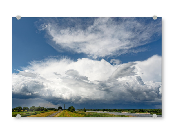 Acrylglasbild "An der Oder zieht ein Gewitter auf" artboxONE - Natur