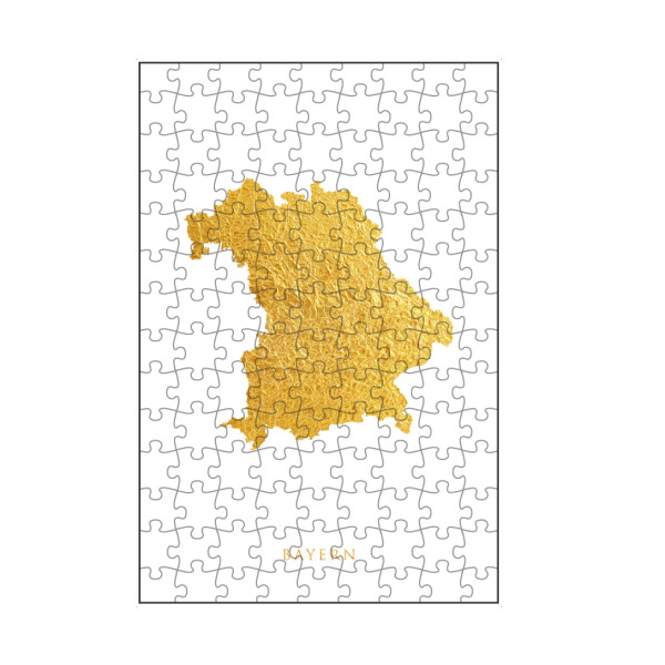 artboxONE Puzzle "Bayern Gold Karte" artboxONE - Kartografie - Bayern,Deutschland,Karte,Gold - Bild bayern