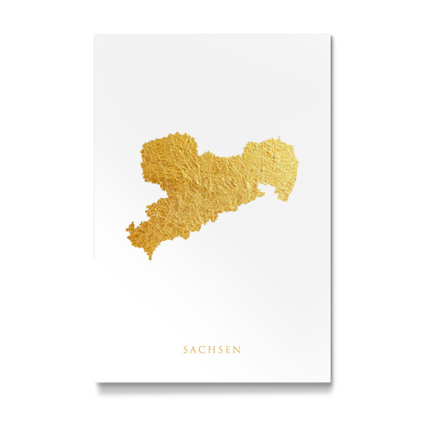 Galerie-Print "Sachsen-Goldkarte" 30x20 cm artboxONE