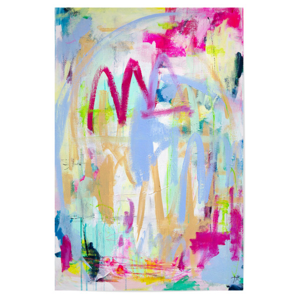Poster 30x20 cm "Tove Höglund - My Way" artboxONE - Abstrakt - Abstrakt,Modern,Kunstwerk,Gemälde,Pinsel,Farbenfroh,Bunt