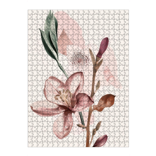 Puzzle Ravensburger "Rosa Pflanzen" artboxONE - Natur,Floral,Geometrie