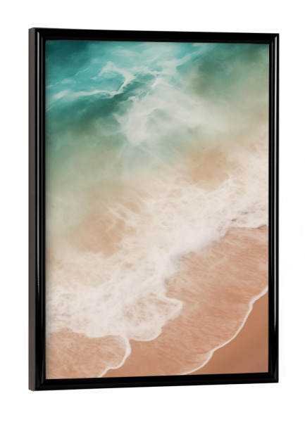 Poster mit schwarzem Rahmen "Ocean Rauschen" artboxONE - Natur,Reise,Reise / Strand und Meer