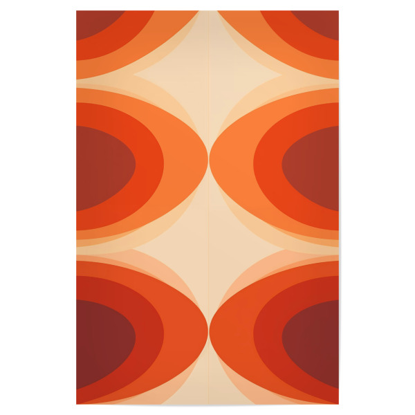 Poster "Retro Oval" artboxONE - Abstrakt,Architektur,Geometrie