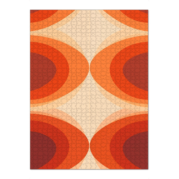 Puzzle Ravensburger "Retro Oval" artboxONE - Abstrakt,Architektur,Geometrie