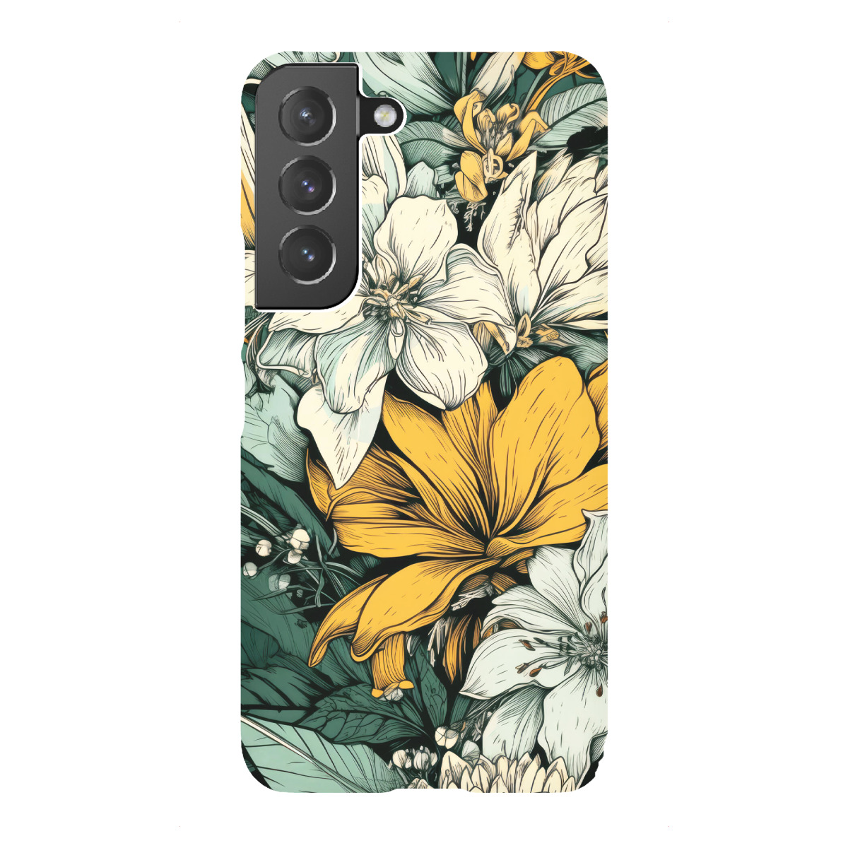 Samsung Galaxy "Blumen und Blätter S" Premium-Case Handyhülle artboxONE
