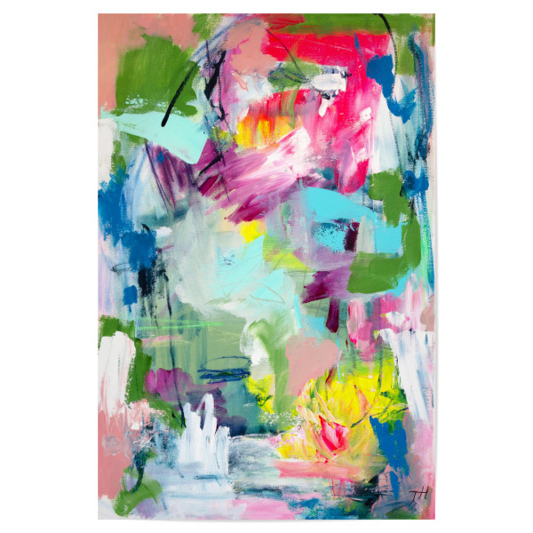 Poster "Tove Höglund - Bali" artboxONE - Abstrakt - Abstrakt,Modern,Kunstwerk,Gemälde,Pinsel,Farbenfroh,Bunt