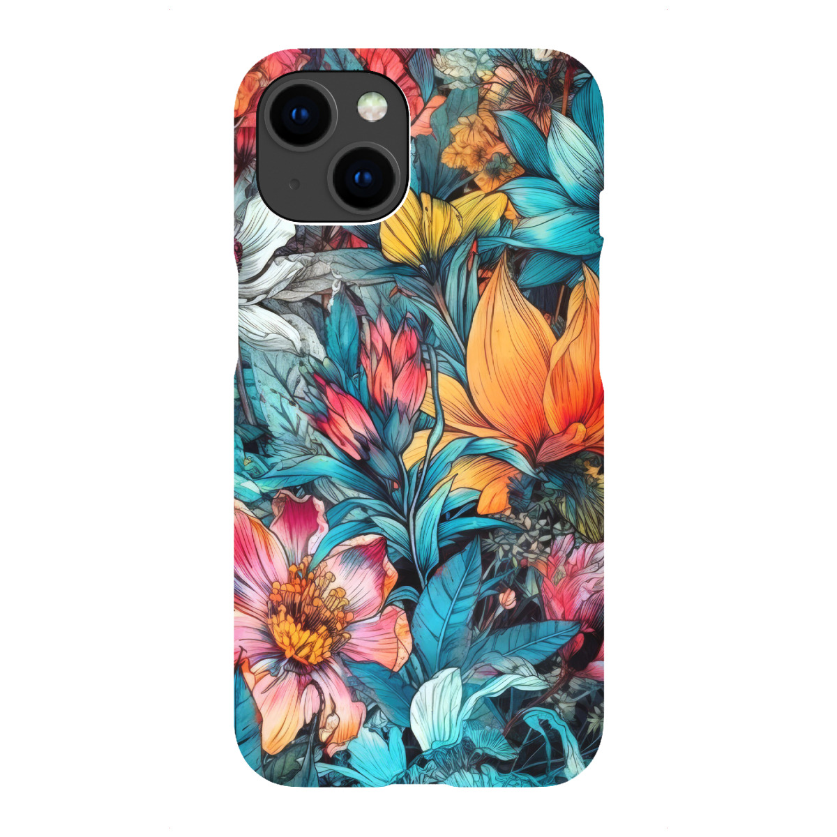 iPhone "Wiese voller Blumen S" Premium-Case Handyhülle artboxONE