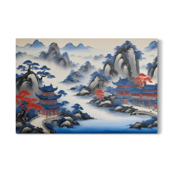 Galerie-Print "Edle chinoiserie Landschaft" 30x20 cm artboxONE