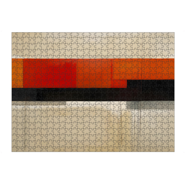 Puzzle Ravensburger "Abstrakte Komposition rot schwarz" artboxONE - Abstrakt
