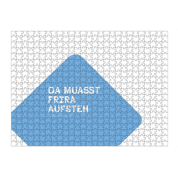 artboxONE Puzzle "Bayrische Schadenfreude" artboxONE - Typografie
