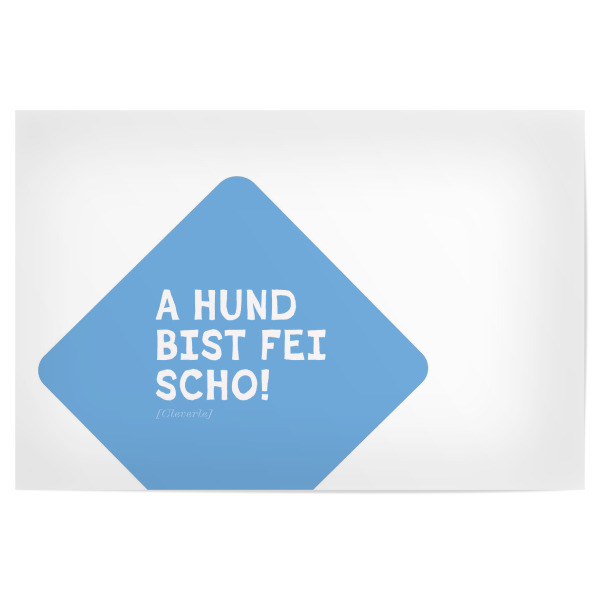 Poster "Bayrische Anerkennung" artboxONE - Typografie