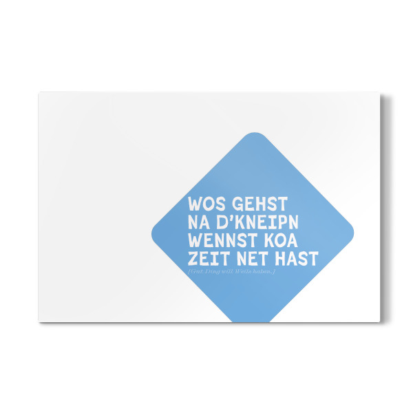 Galerie-Print "Bayrischer Kneipen Spruch" 30x20 cm artboxONE