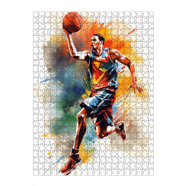 artboxONE Puzzle "Basketball Watercolor 3 (matart)" artboxONE - Sport - Basketball,Korb,Ball,Basketballspieler,Nba,Spieler,Team,Sport
