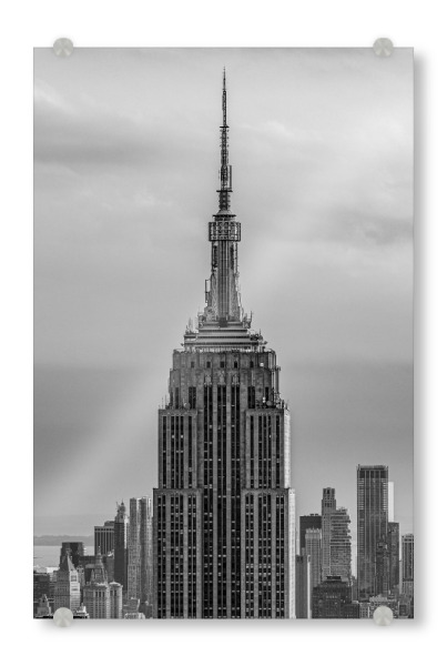 Acrylglasbild "Turmspitze Empire State Building" artboxONE - Städte / New York,Architektur,Reise / Länder