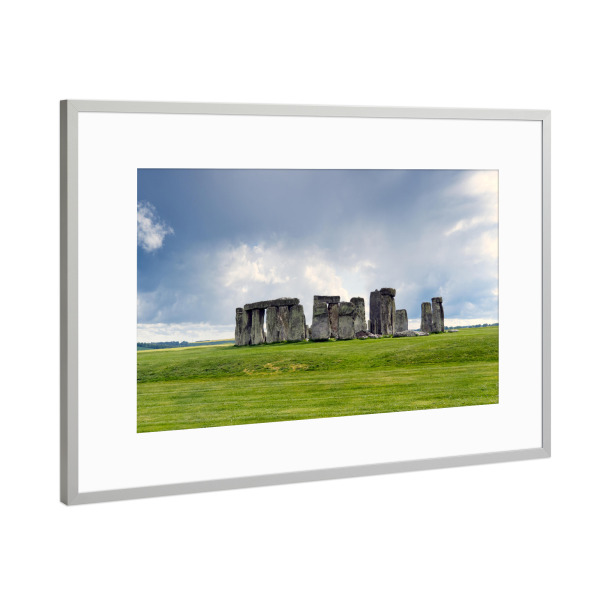 Poster mit Rahmen Silber "Steinkreis Stonehenge" artboxONE - Architektur,Reise / Länder