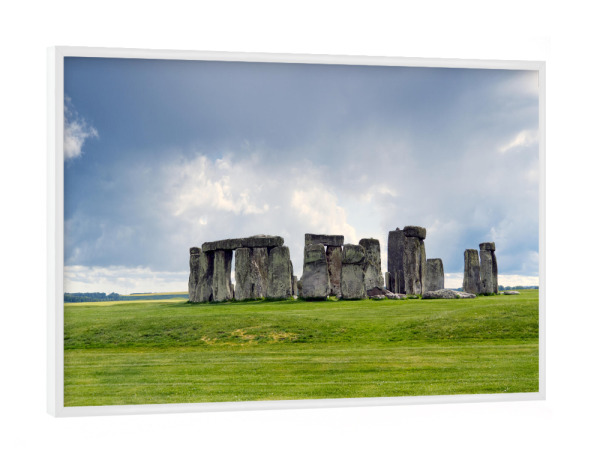 Poster mit weißem Rahmen "Steinkreis Stonehenge" artboxONE - Architektur,Reise / Länder