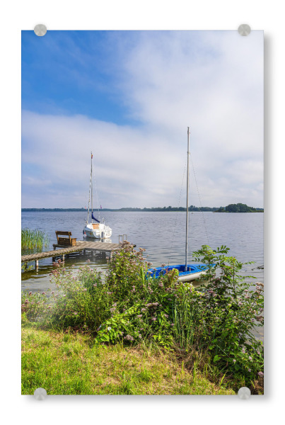 Acrylglasbild "Segelboote am Schaalsee" artboxONE - Natur,Reise