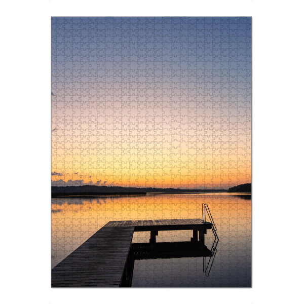 Puzzle Ravensburger "Sonnenaufgang mit Badesteg" artboxONE - Natur,Reise