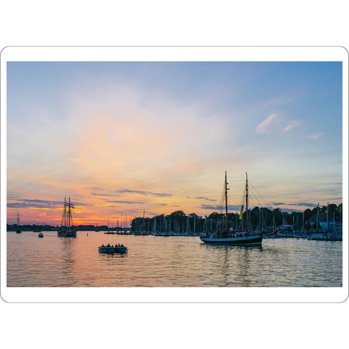 Tischset "Segelschiffe am Abend" artboxONE - Natur,Reise