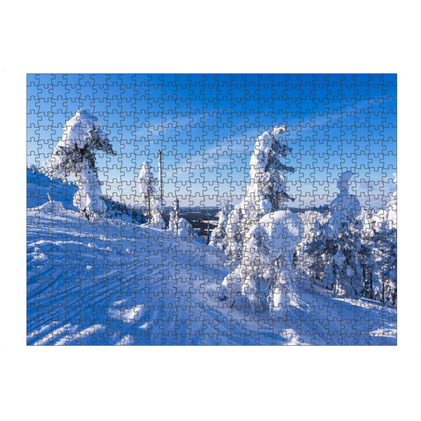 Puzzle Ravensburger "Ruka mit Winterlandschaft" artboxONE - Natur,Reise,Reise / Länder