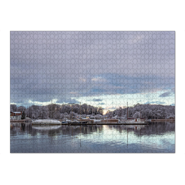 Puzzle Ravensburger "Blick auf Gehlsdorf" artboxONE - Städte,Natur,Reise,Architektur