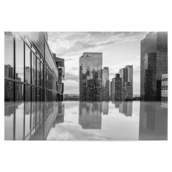 Poster "Reflection Manhattan" artboxONE - Städte / New York,Architektur,Geometrie