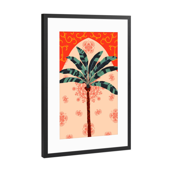 Poster mit Rahmen Schwarz (Metallic) "Glückverheißend" artboxONE - Abstrakt