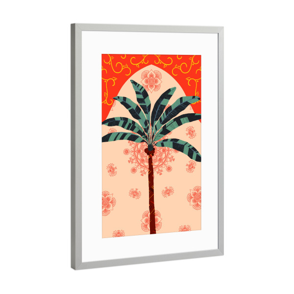 Poster mit Rahmen Silber "Glückverheißend" artboxONE - Abstrakt