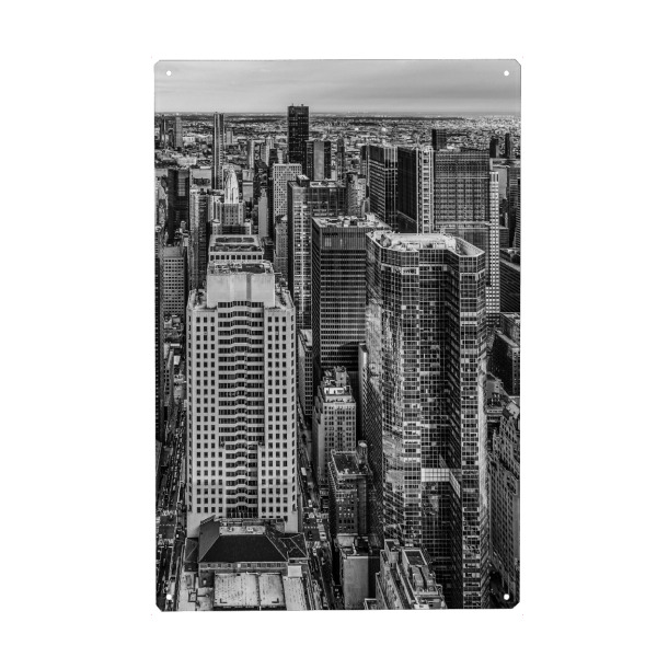 Holzbild "Wolkenkratzer NY" artboxONE - Städte / New York,Architektur,Reise / Länder