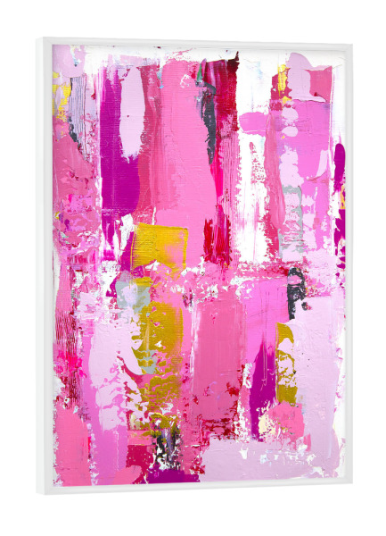 Poster mit weißem Rahmen "Tove Höglund - Tokio" artboxONE - Abstrakt - Abstrakt,Modern,Kunstwerk,Gemälde,Pinsel,Farbenfroh,Bunt