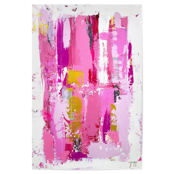 Poster 30x20 cm "Tove Höglund - Tokio" artboxONE - Abstrakt - Abstrakt,Modern,Kunstwerk,Gemälde,Pinsel,Farbenfroh,Bunt