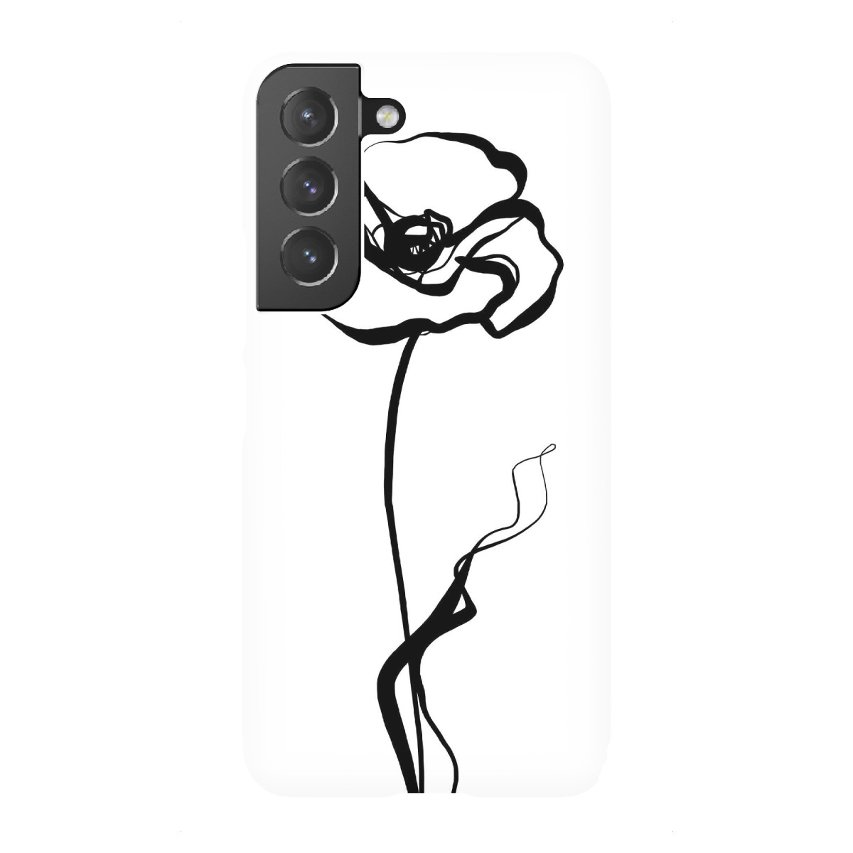 Samsung Galaxy "Mohnlinien-Kunst" Premium-Case Handyhülle artboxONE