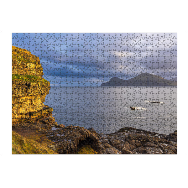 Puzzle Ravensburger "Landschaft nahe des Dorfes Gjógv" artboxONE - Natur,Reise,Reise / Strand und Meer,Reise / Länder