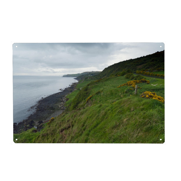 Holzbild "Grüne Landschaft Nordirland" artboxONE - Natur,Reise / Strand und Meer,Reise / Länder