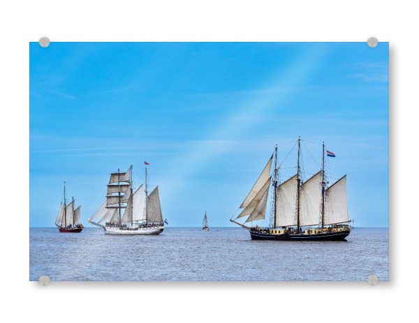 Acrylglasbild "Ostsee mit Windjammer" artboxONE - Natur,Reise,Reise / Strand und Meer