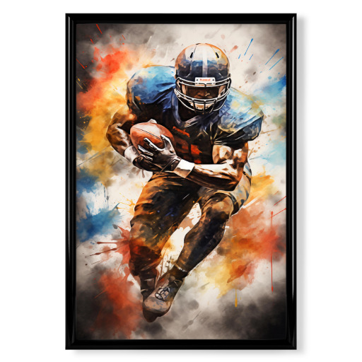 Football in watercolor