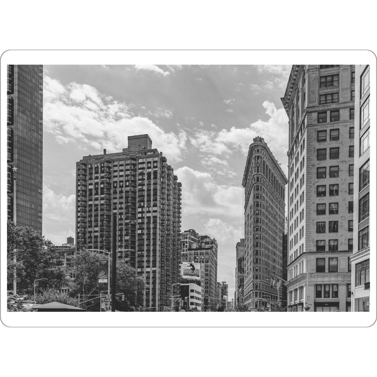 Tischset "Flatiron Manhattan" artboxONE - Städte / New York,Schwarzweiß,Architektur