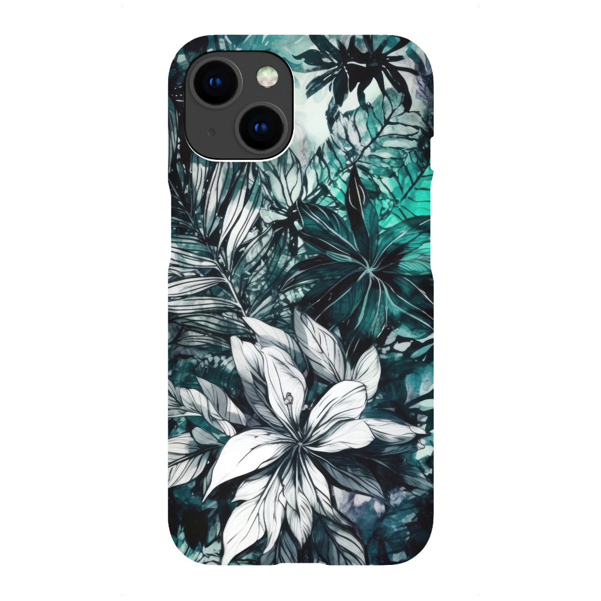 "Blumenblätter Kunst O"für iPhone - Premium-Case Handyhülle artboxONE
