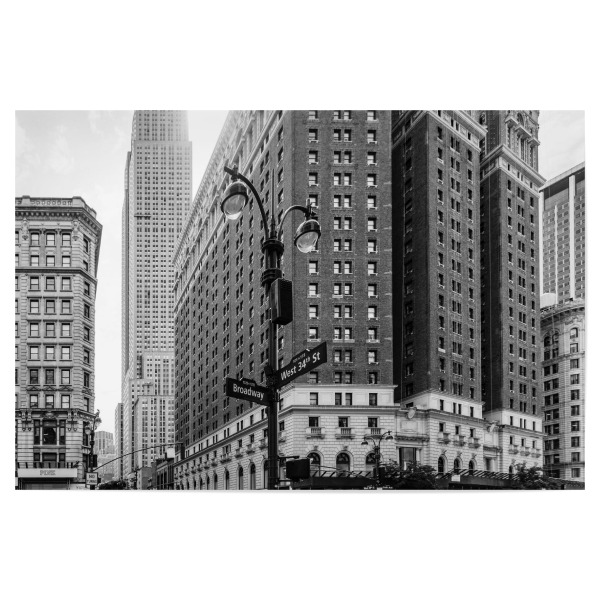 Poster "Stadt Leben NYC" artboxONE - Städte / New York,Schwarzweiß,Architektur,Reise / Länder