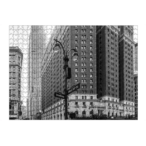 Puzzle Ravensburger "Stadt Leben NYC" artboxONE - Städte / New York,Schwarzweiß,Architektur,Reise / Länder