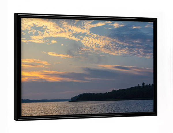 Poster mit schwarzem Rahmen "Schaalsee am Abend" artboxONE - Natur,Reise