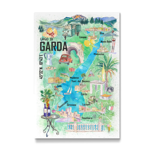 Lake Garda Italy Map