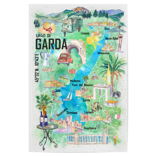 Lake Garda Italy Map