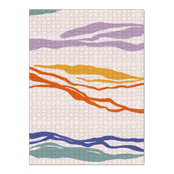 Puzzle Ravensburger "Álex Roda - Lines Duo" artboxONE - Abstrakt - Modern,Minimalistisch,Minimalismus,Linie,Line,Pfad,Abstakt - Bild modern