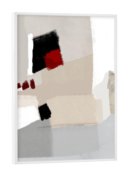 Poster mit weißem Rahmen "Erneuerung" artboxONE - Abstrakt,Geometrie - Minimal,Abstrakt,Minimalistisch,Modern