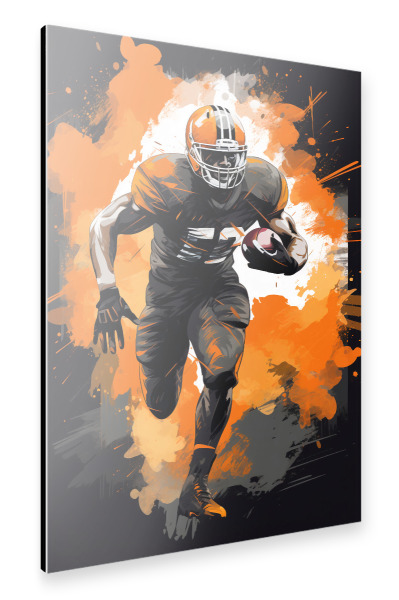 Alu-Dibond "AF (NFL) Orange (matart)" 30x20 cm artboxONE